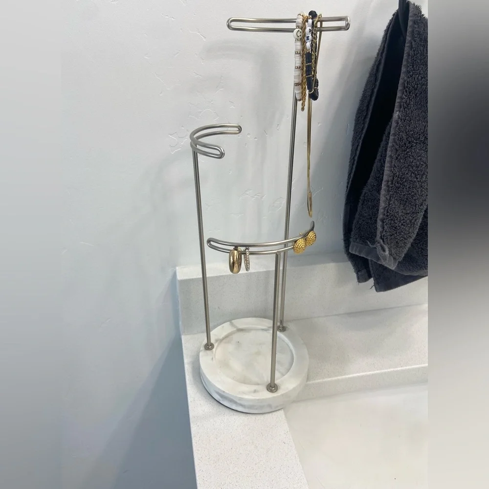 marble jewelry stand holder